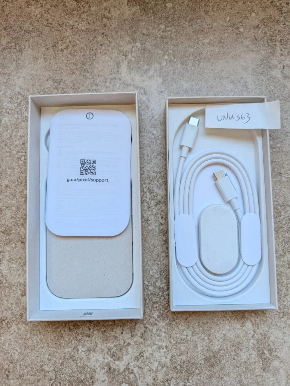 Google Pixel OEM USB USBC USB-C Cable Box for Pixel 10 Obsidian Black Slip Cover